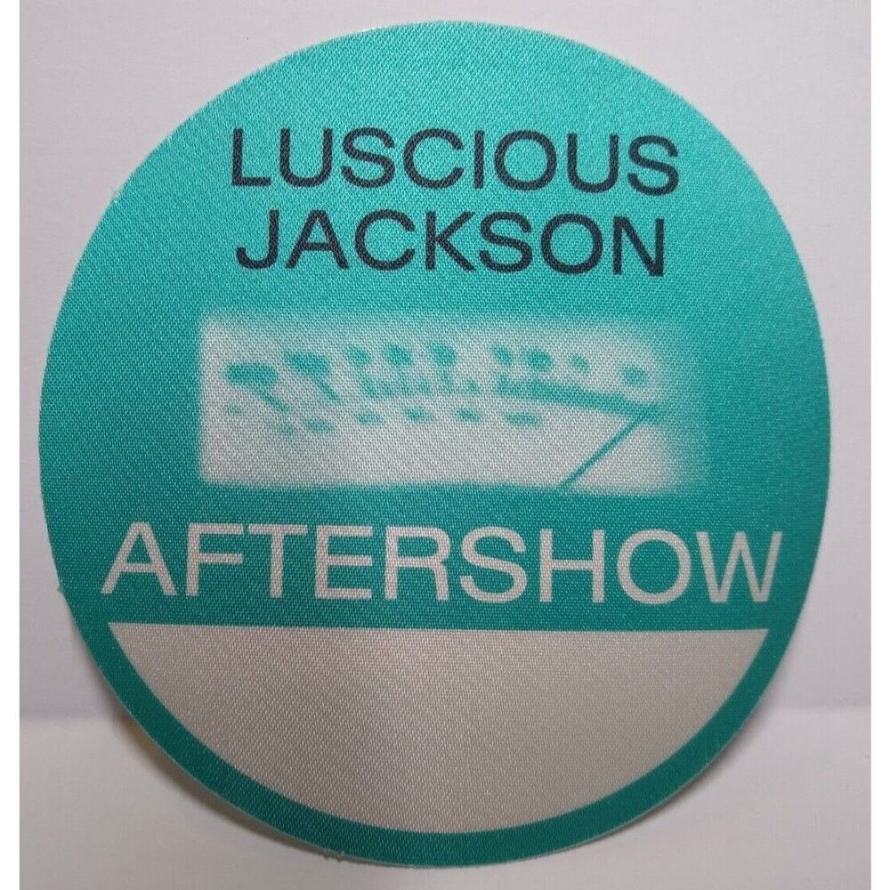 Luscious Jackson Backstage Pass Original 1996 Fever In Fever Out Cloth Fabric